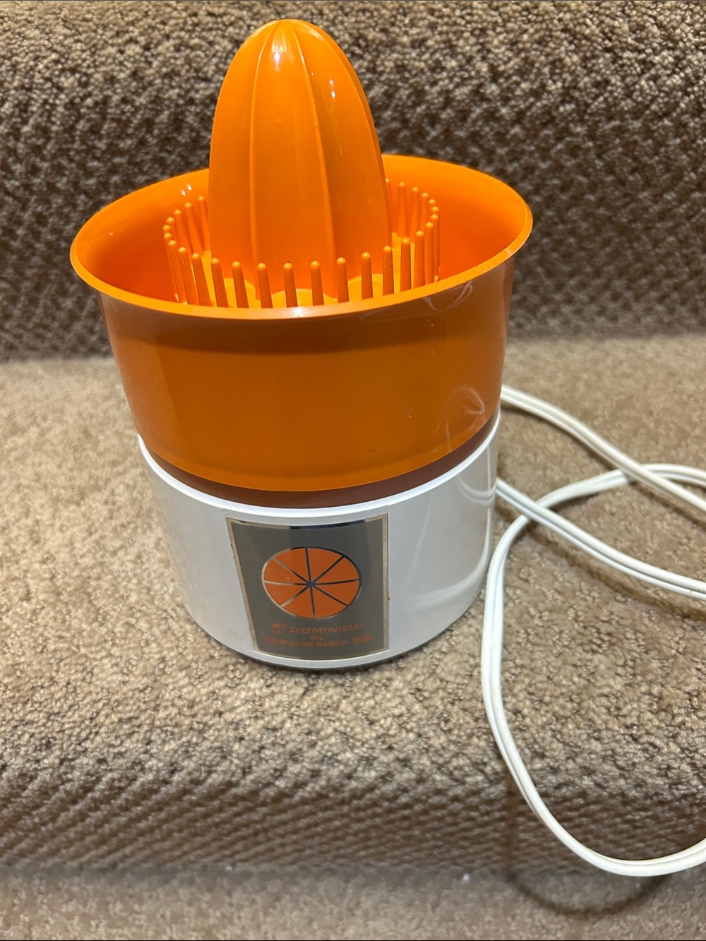 Vintage MCM Hamilton Beach dominion Electric Juicer Orange Citrus #21091 Tested